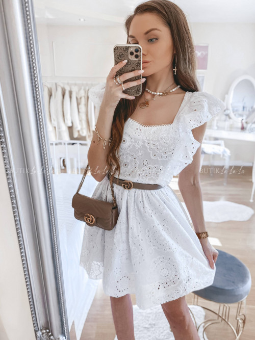 sukienka biała ażurowa Sofia