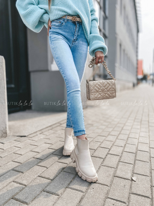 spodnie jeans blue Niss