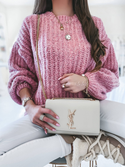 sweter różowy Alis
