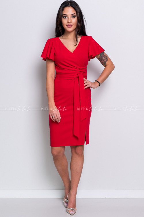 sukienka czerwona Savana
