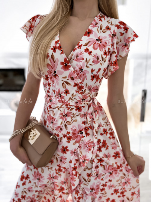sukienka w kwiatowy print Viss