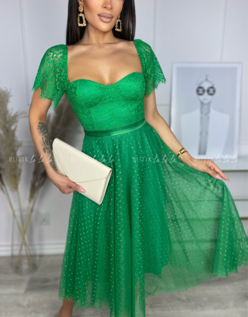sukienka zielona koronkowa Persia