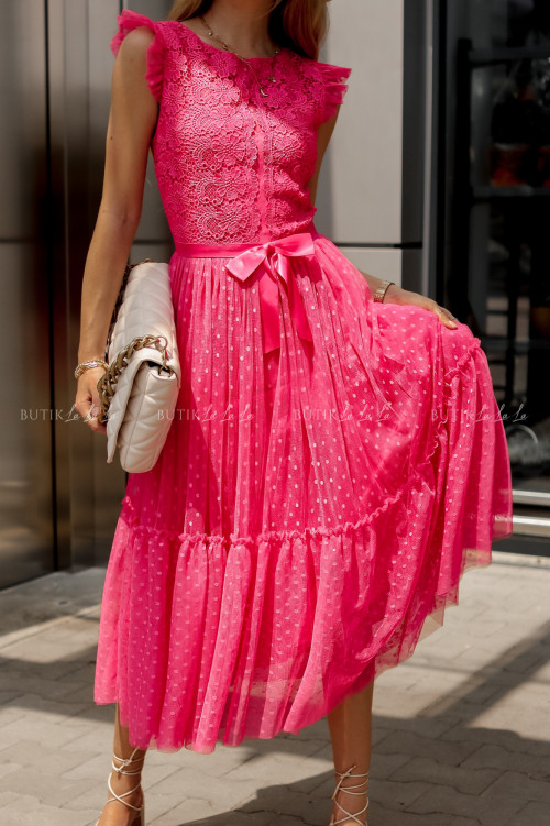 sukienka różowa Mathildis 2
