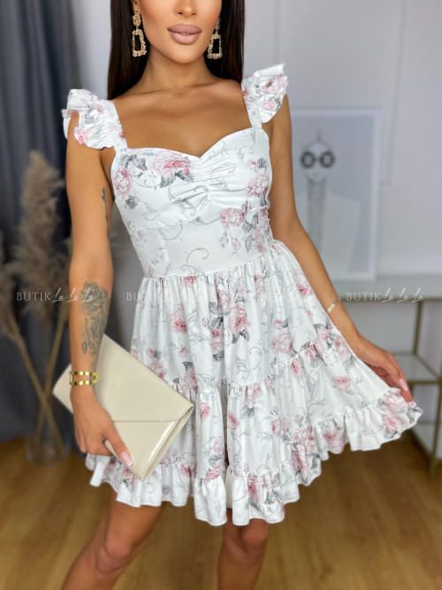 sukienka w kwiatowy print Ivi