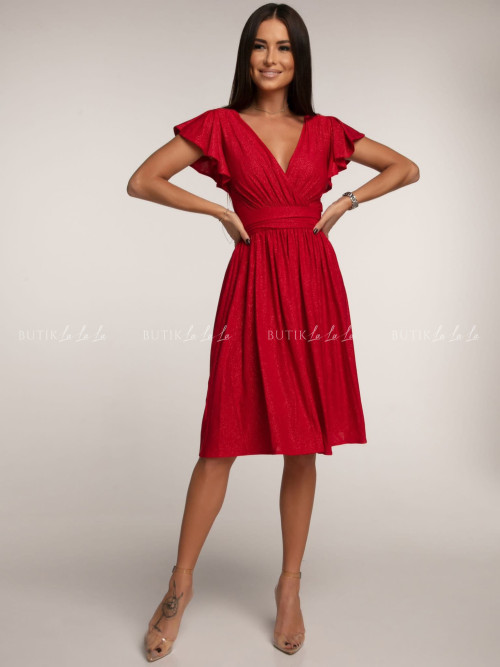 sukienka czerwona mini Karolain