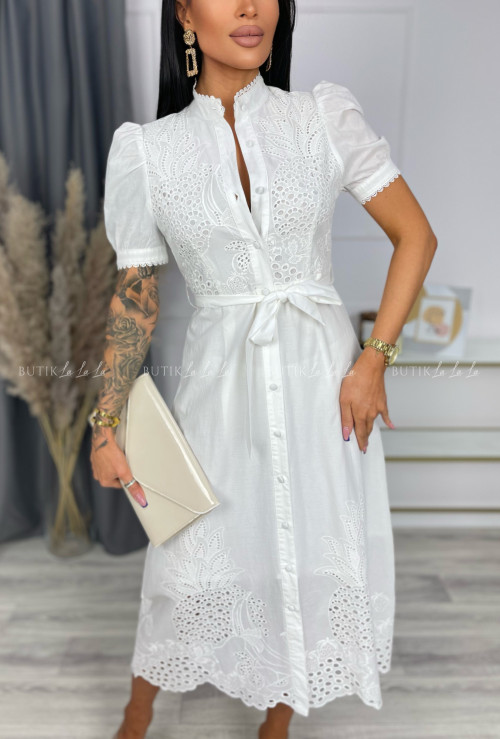 sukienka biała maxi Arletta