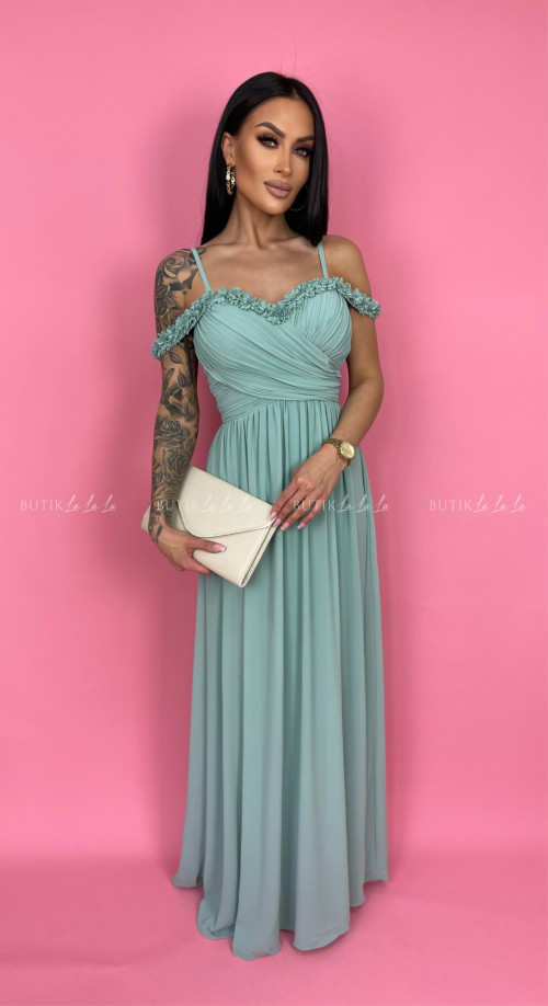 Sukienka maxi pistacjowa Wedding Dream