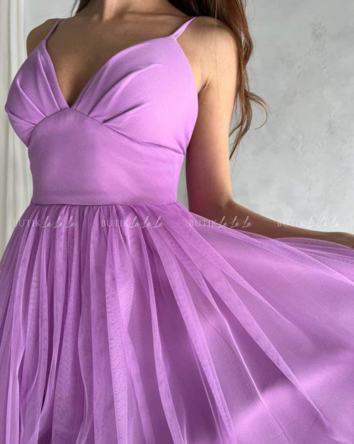 Sukienka fioletowa tiulowa Anabell