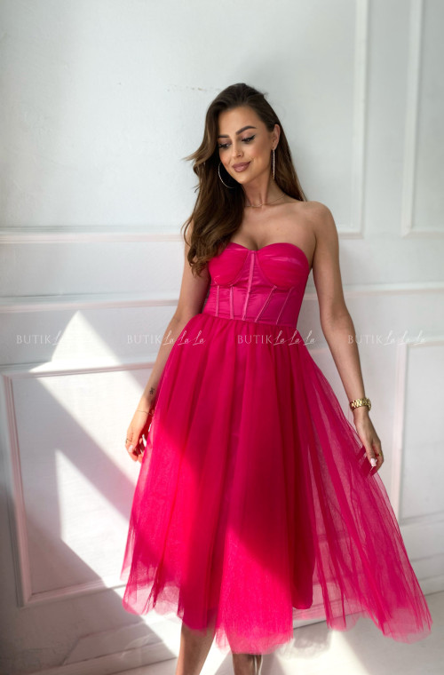 Sukienka różowa tiulowa Lili