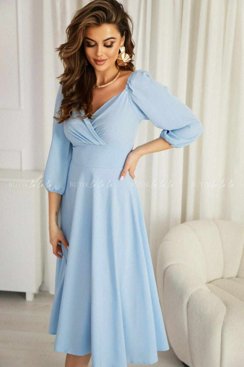 sukienka błękitna midi Naomar