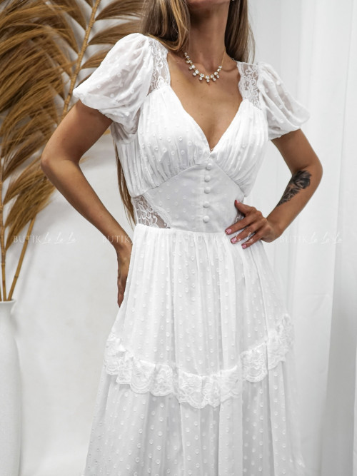 Sukienka biała Jorda