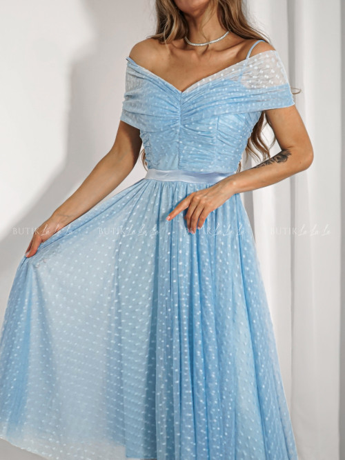 Sukienka tiulowa niebieska Medison