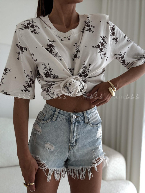 Bluzka w kwiatowy print Boca