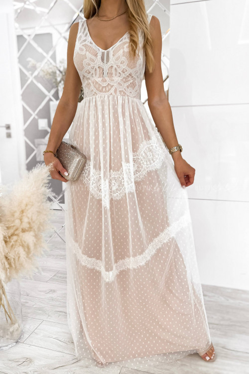 sukienka biała maxi Linda