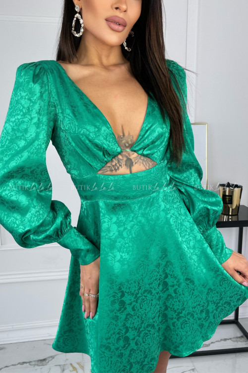 sukienka zielona wytłaczana Shelley