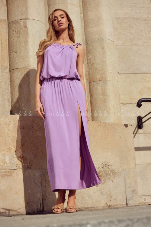 sukienka wrzosowa maxi Endles