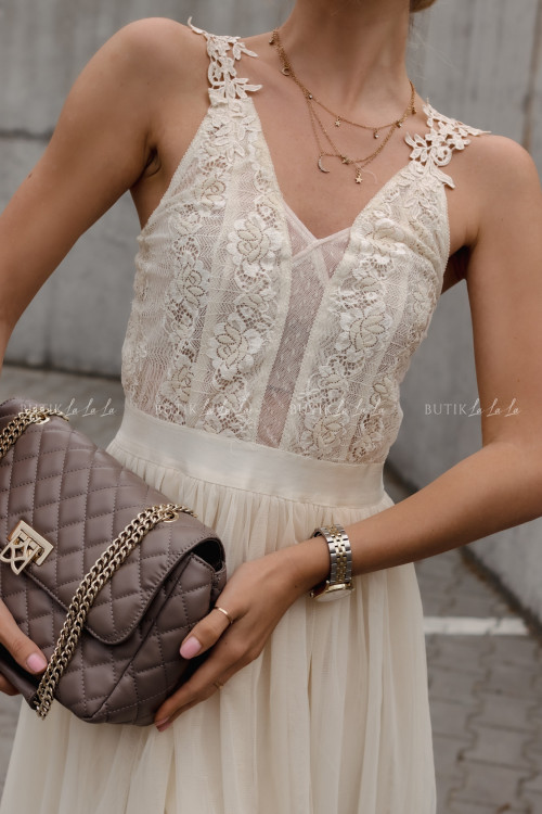 sukienka kremowa Martinas