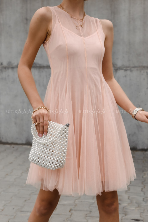 sukienka pudrowa Lili