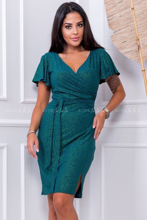 Sukienka zielona błyszcząca Madison