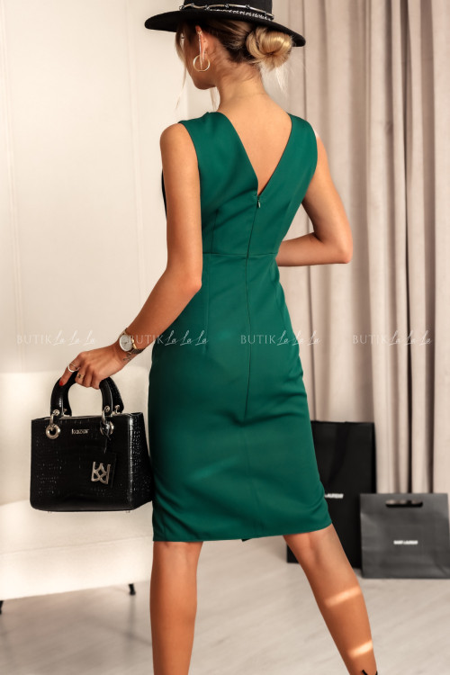sukienka butelkowa zieleń mini Diva 4