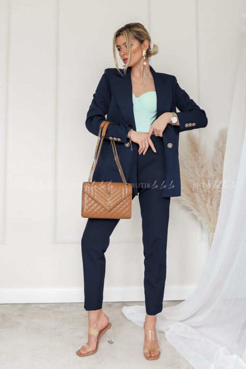 Spodnie granatowe Dahany 5