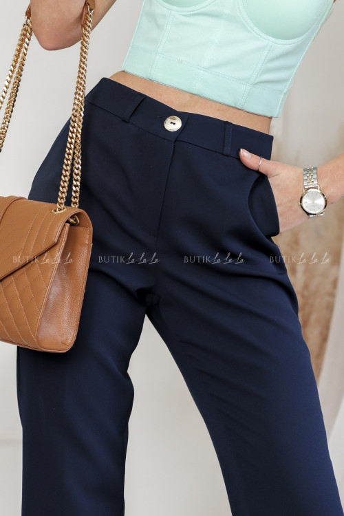 Spodnie granatowe Dahany 8