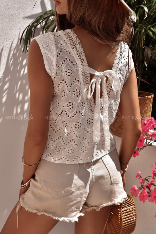 Bluzka biała ażurowa Aleksja 2