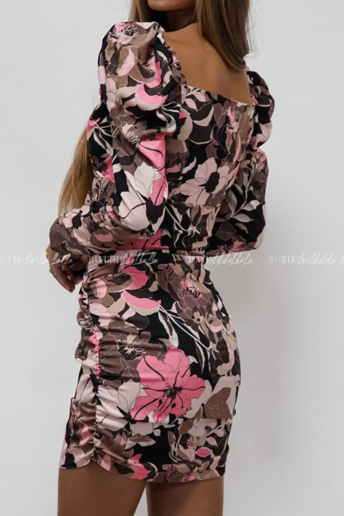 Sukienka w kwiatowy wzór Oreirro 1