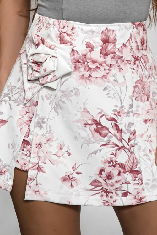 Spódnico spodenki w kwiatowy print Jiho
