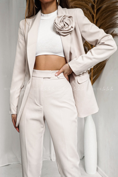 Komplet garniturowy beżowy Ensemie