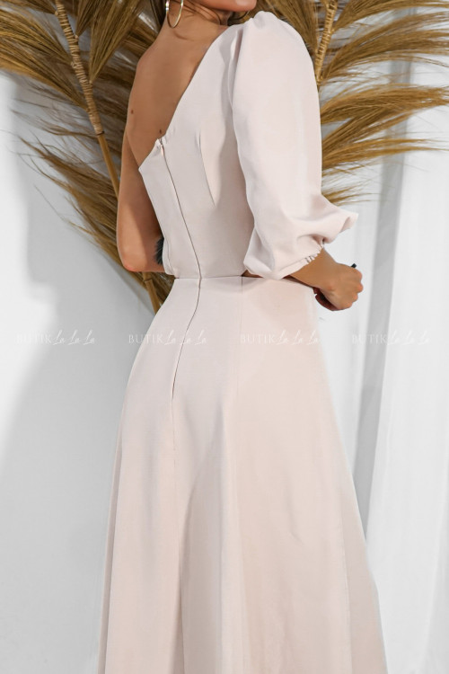 Sukienka midi beżowa Honey 1