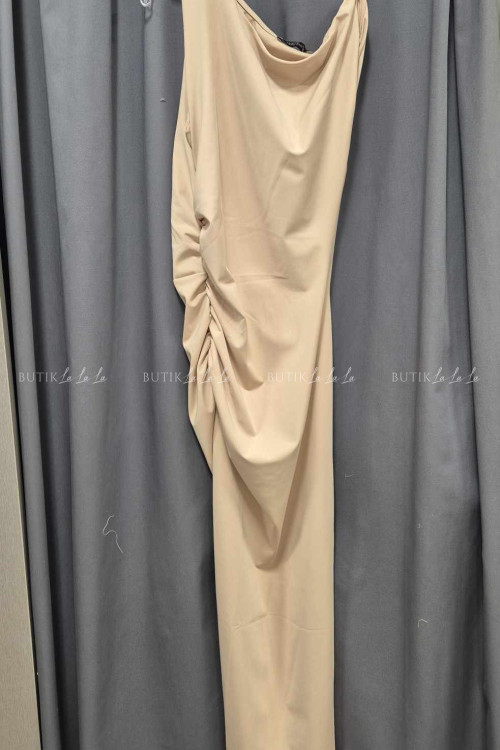 Sukienka dopasowana beżowa Arlens 3