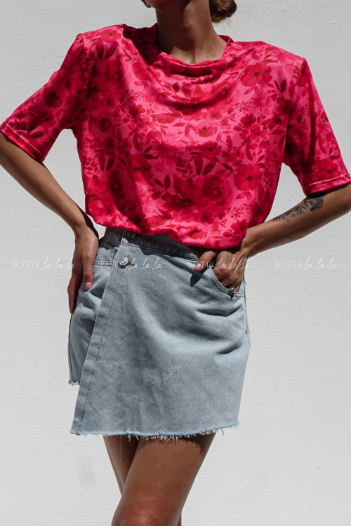 Spódnico spodenki jeansowe jasne Anso 1