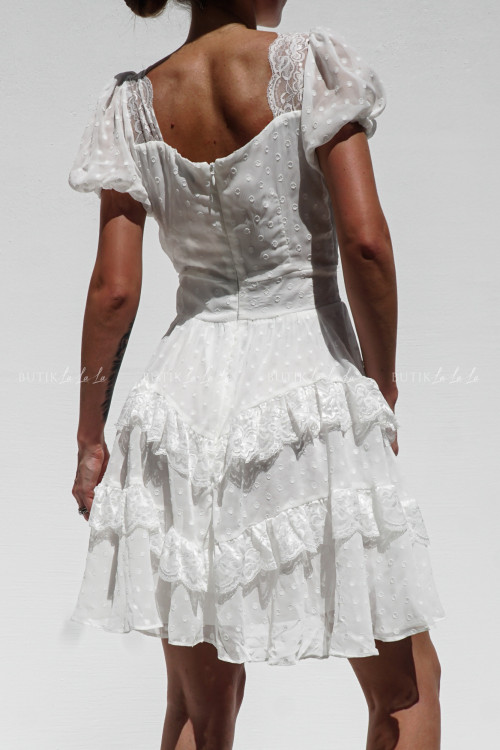 Sukienka mini biała Francesca 1