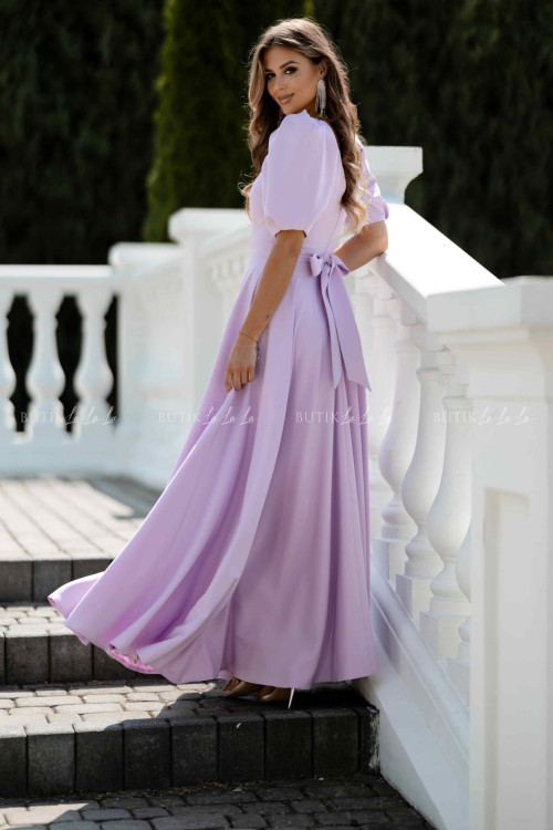 Sukienka maxi wrzosowa Grande 1