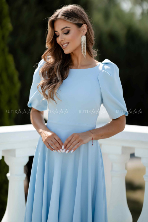 Sukienka maxi błękitna Grande 3