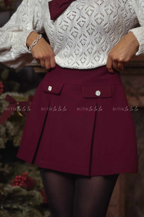 Spódnico spodenki bordowe Garkom