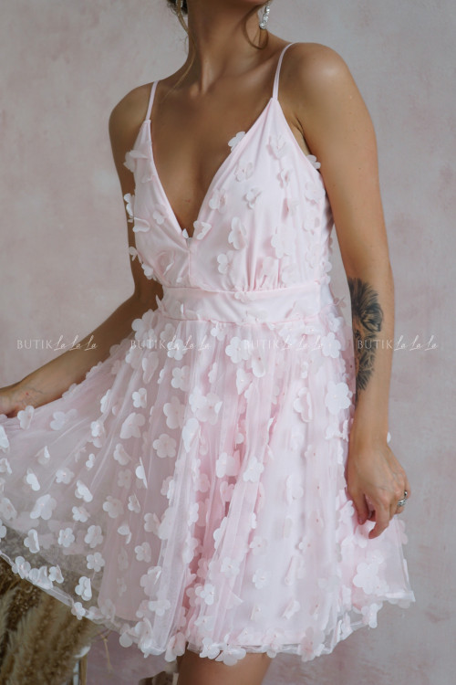 Sukienka różowa kwiatowa Suzie