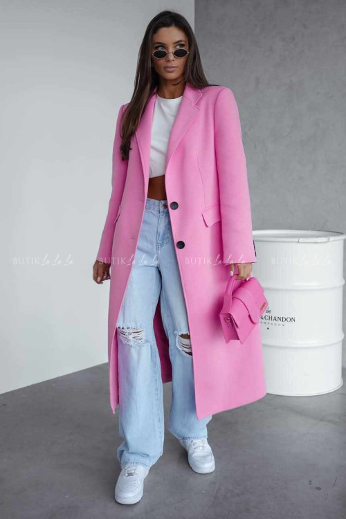 Płaszcz różowy Floral