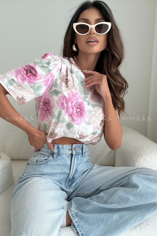 Koszulka w kwiatowy print Vamos