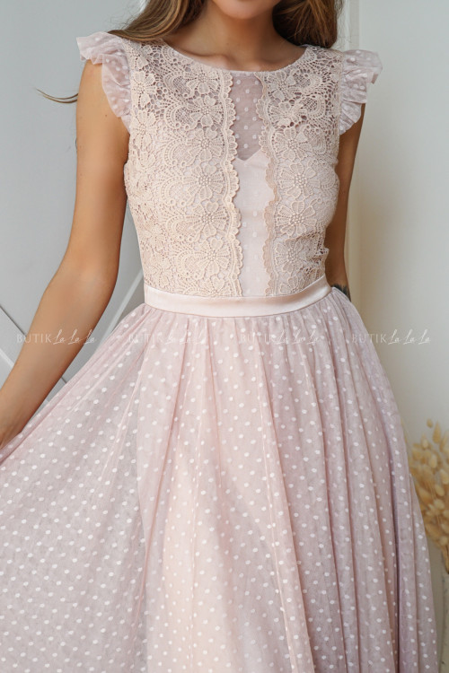 sukienka pudrowa Mathildis