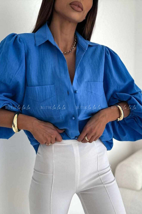 Komplet chabrowy koszula z topem 2