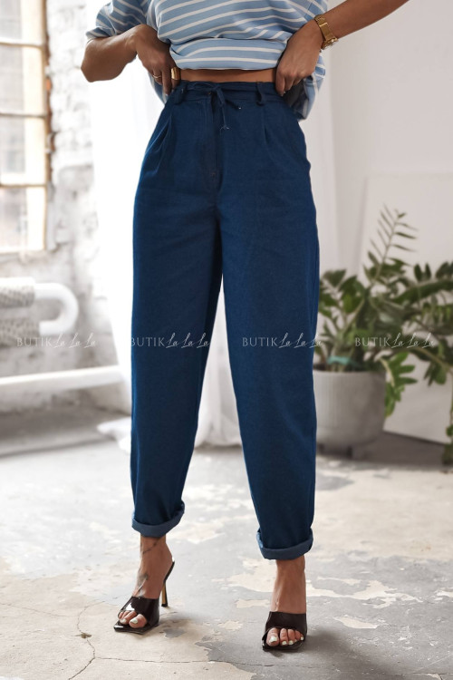 Spodnie jeansowe granatowe Himi