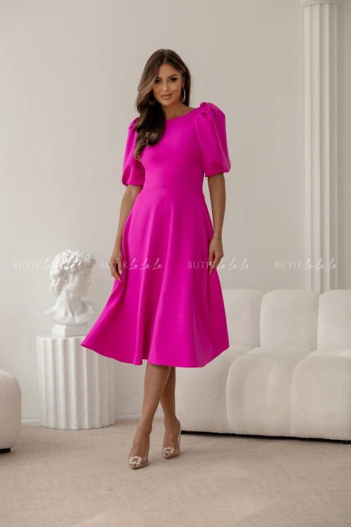 Sukienka midi fuksja Grande