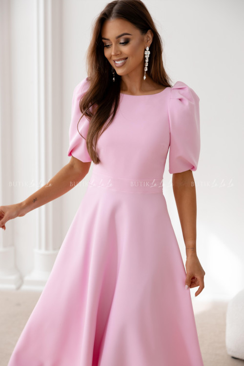 Sukienka midi baby pink Grande