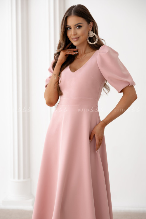 Sukienka midi pudrowa Anderson