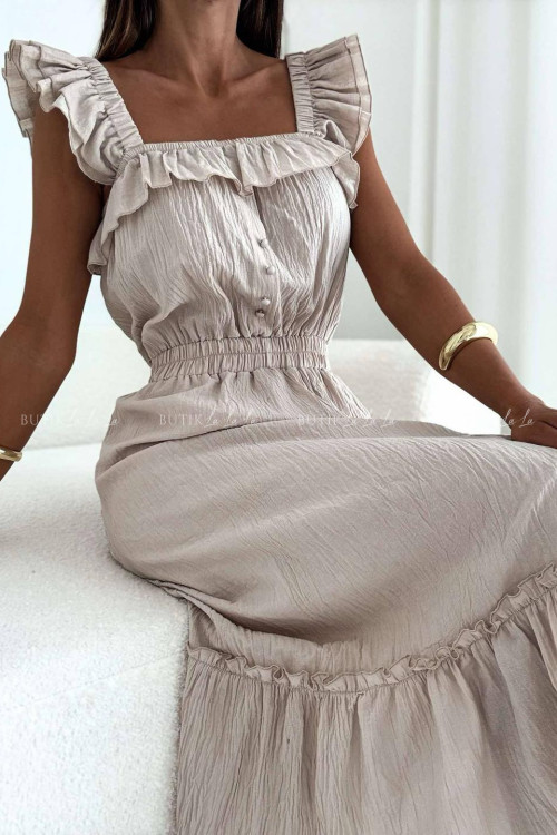 Sukienka midi beżowa Espanol 7