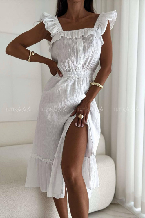 Sukienka midi biała Espanol