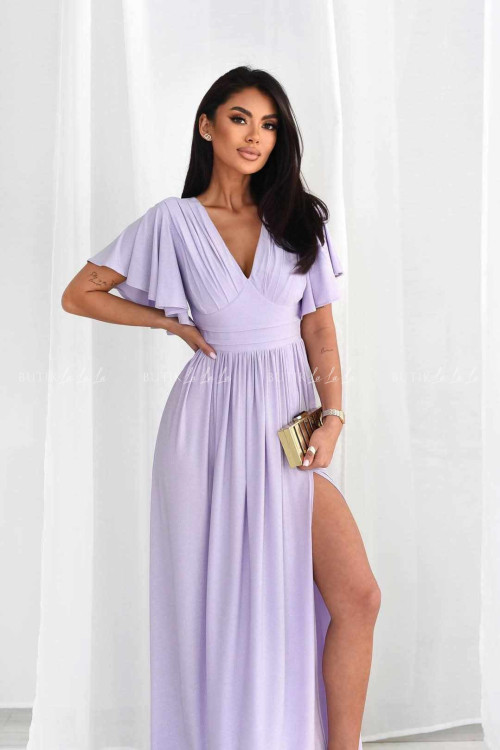 sukienka liliowa maxi Arabella