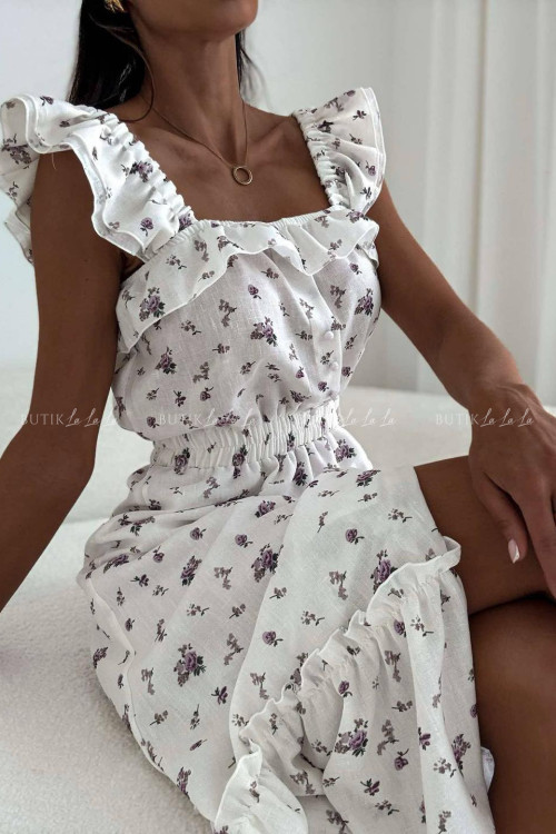 Sukienka midi w kwiatowy print Espanol